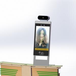 China 8 Inch POE Pass Management Device With Software For Facial Recognition And Body Temperature Test wholesale
