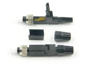 China Black FC UPC Fiber Connector , High Durability Fiber Fast Connector wholesale