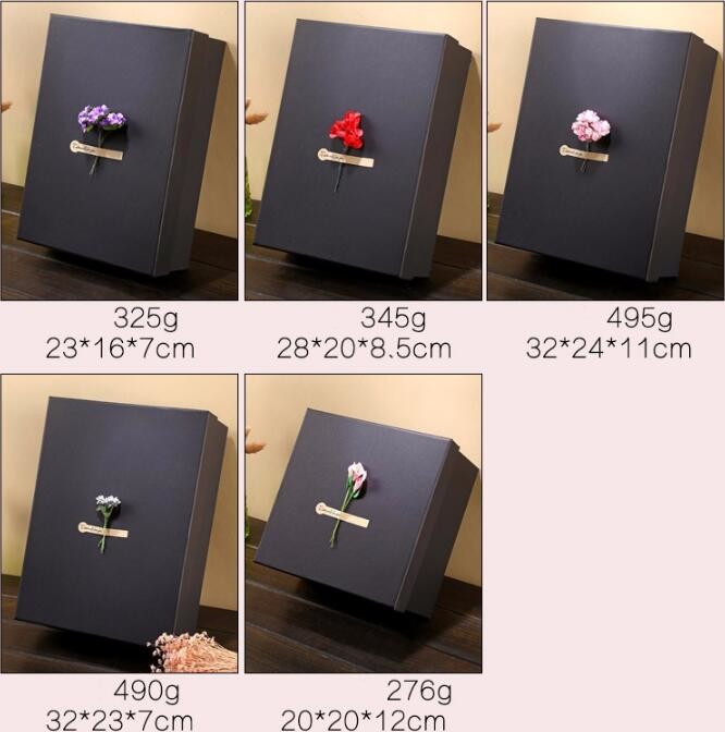 Custom design gradient color luxury paper packaging gift box with lid,Paper Flower Box Florist Bouquet Box Packaging Ros
