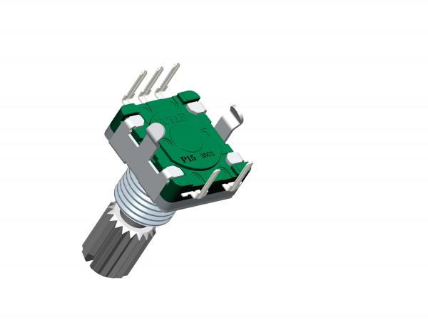 Quality Digital Incremental Encoder Rotary Encoder With Push Switch 1.5mm Travel EC11EB2L-KBP15 for sale