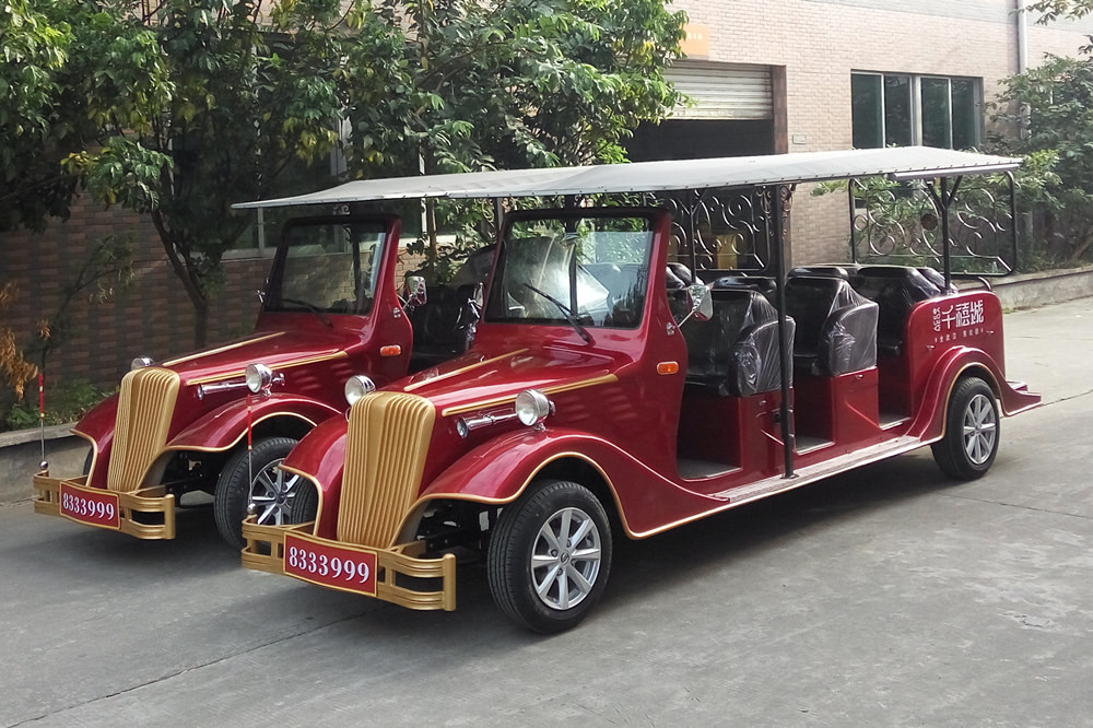 Bienvenue Style 8 Seats Electric Vintage Cars With CE Certificate For Hotel Using