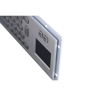 IP65 Stainless Steel Keyboard , Kiosk Metal Keyboard With Touch Pad
