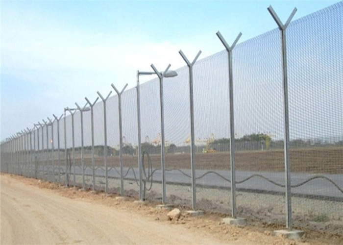 Powder Coated Wire Mesh Fence Panels Security Welded 358 Prison Mesh Fencing