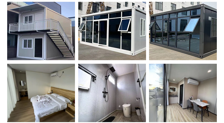 Save 70% Construction Time 2 Bedroom Prefab Container House with Top Roof Water Proof