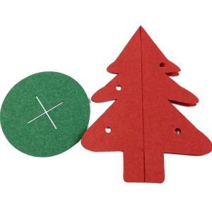 China Small DIY Eco Friendly 22*16cm Christmas Tree Ornaments wholesale