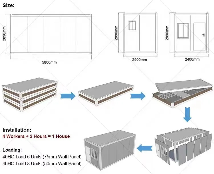 Workshop Warehouse Construction Office Design Mobile Living Shipping Container Office