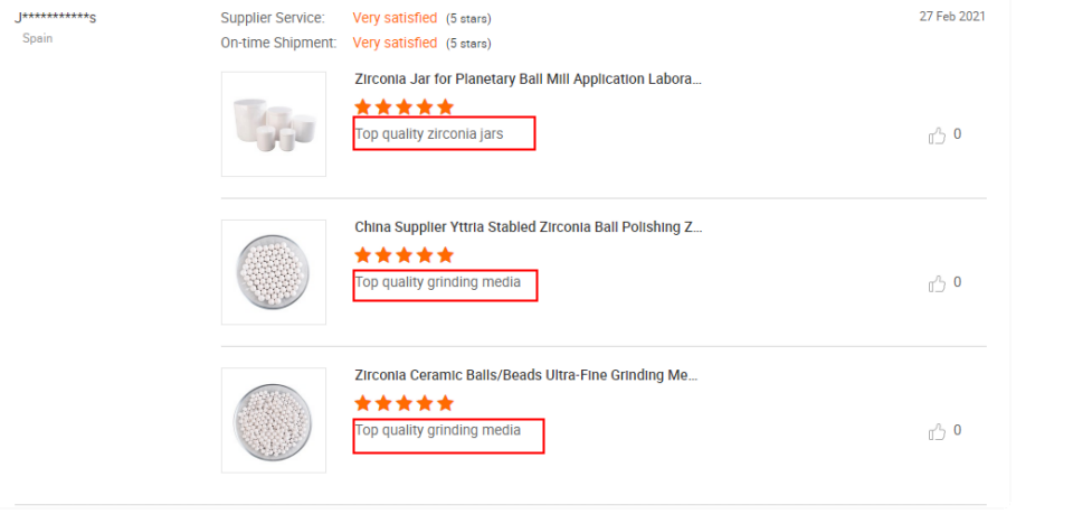 Premium yttria-stabilized zirconia grinding media contamination-free milling 10