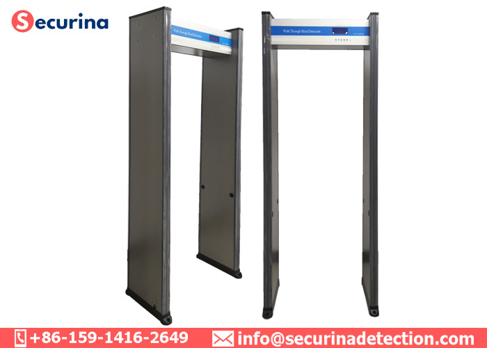 6 Detecting Zones Metal Detector Walk Through Gate For Shops / Hotels / Factories