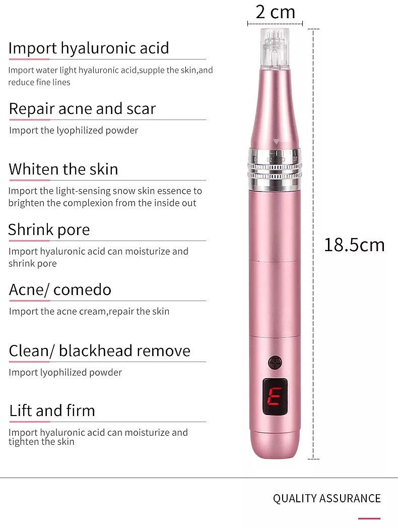 Professional Microneedling Pen - Wireless Derma Auto Pen - Best Skin Care Tool Kit for Face and Body