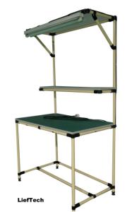 China Custom Size Pipe Work Bench Aluminium Alloy Rack Mount Workstation wholesale