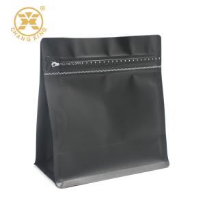 China Ziplockk One Way Degassing Valve Coffee Packaging Bags Black Color wholesale