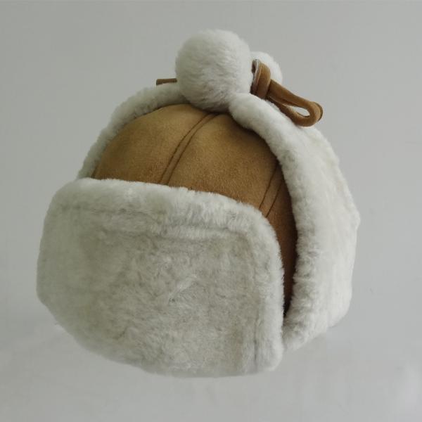 Machine Sewing Shearling Fur Hats For Riding / Hiking With ODM Designs