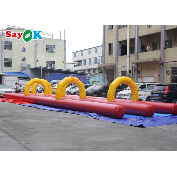 Outdoor Inflatable Slide Attractive Entertainment 20m Giant Inflatable Water Slide For Amusement Park