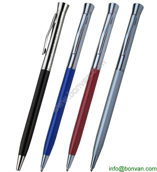 China Four season promotional gift printed metal hotel pen wholesale