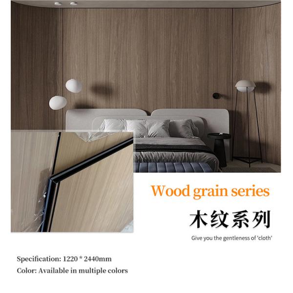 Waterproof And Mildew Proof Flat Wood Grain 1220mm Decorative PVC Wallboard Wall Panels