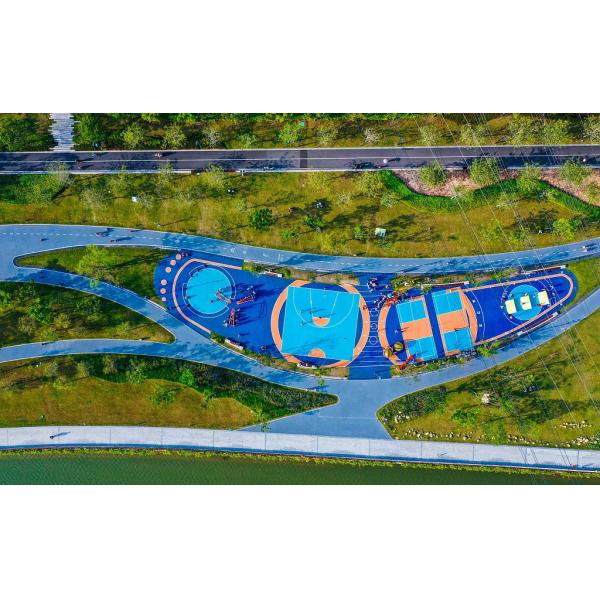 Colored Epdm Rubber Granules Wet Pour Rubber Playground Surface