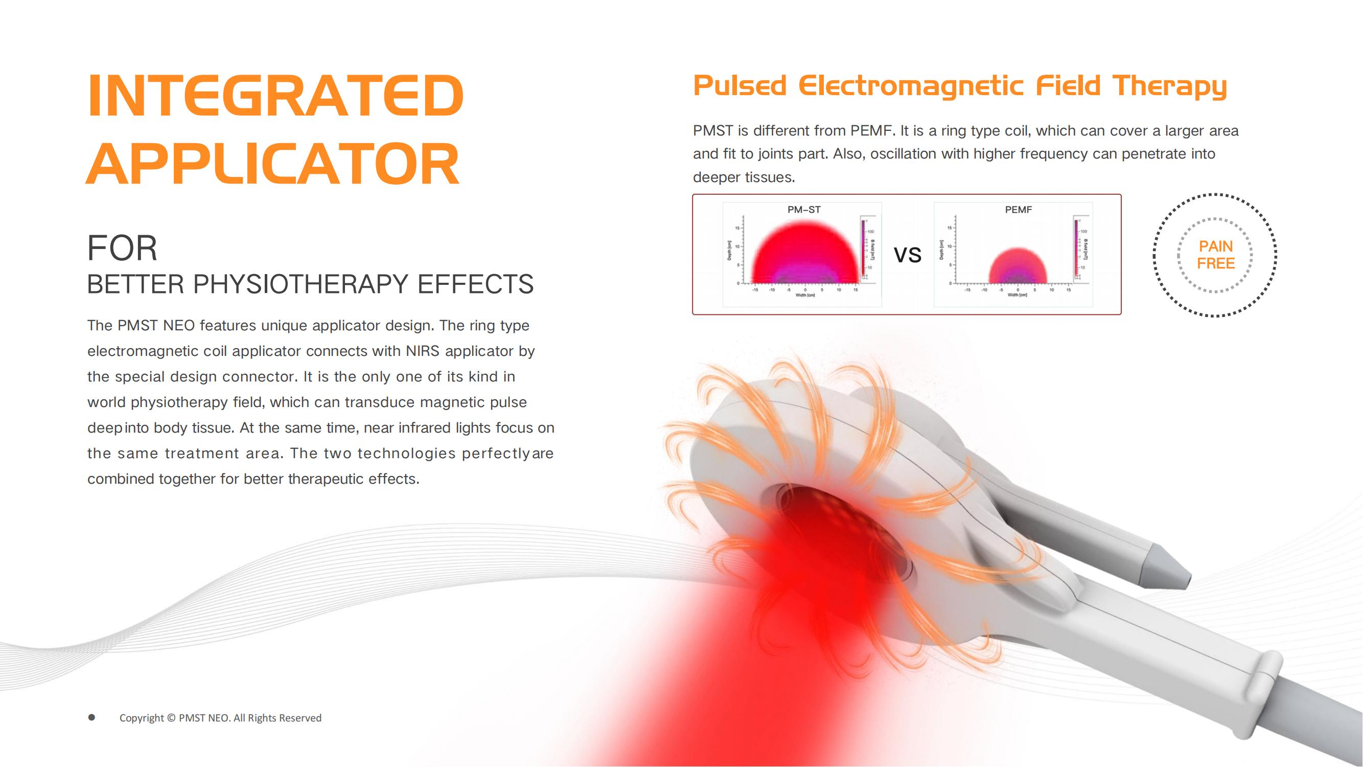 Hands Free Super Transduction Magneto Therapy Machine With Water Cool System