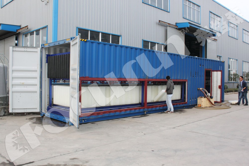 40ft Container Design Industrial Block Ice Making Machine for Maximum Ice Production