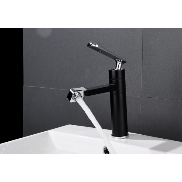 Black Minimalist Upwards Effluent 304SUS Face Basin Tap