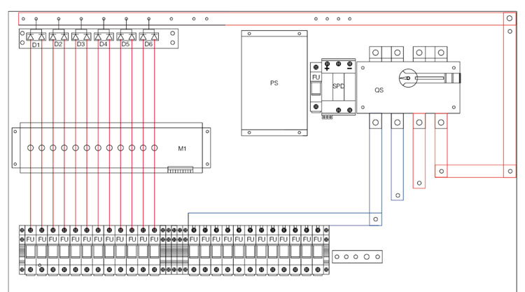 SHLX-PV6 PV Ip65 Power Distribution Switch Box