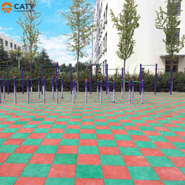 Quality Anti UV Soft Playground Rubber Floor Slip Resistant Practical for sale