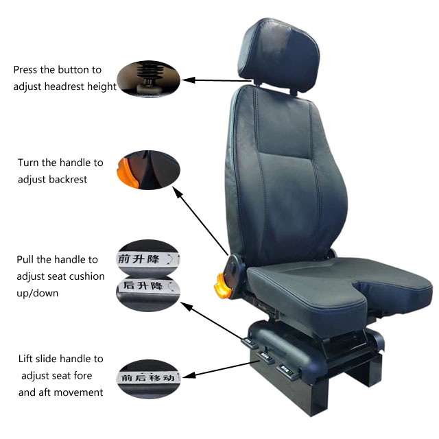 Customized Static Seat For Aerial Lifts Crane High-Altitude Tractor Seat