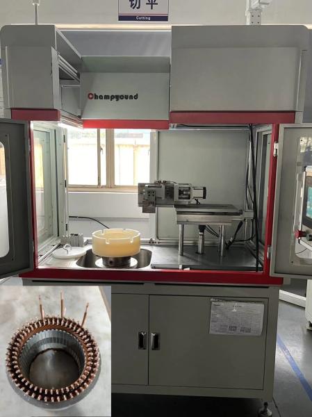 Quality 4 Layer Stator Automatic Motor Coil Cutting Machine PLC Programmed for sale