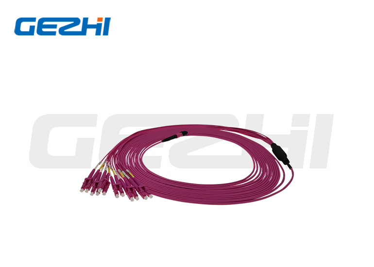 MPO 8 Core OM4 Multimode Patch Cable Series MPO LC Patch Cord Pigtail