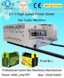 Automated 2 Color Flexo Printing Slotting Machine Carton Box Printing Machine