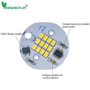 China Round Led Light Pcb Board AC 240V Natural White CCT 6000K For Lamp Bulb wholesale