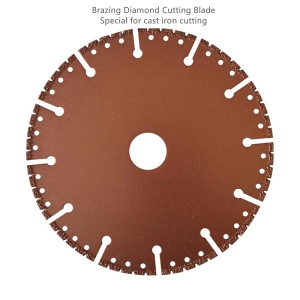 Brazing Diamond Cut Circular Saw Blade , Purple 400mm Diamond Saw Blade