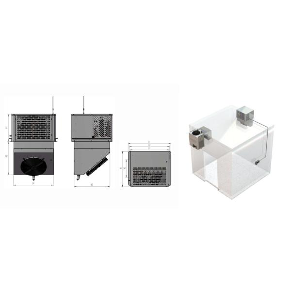 2.5 Horsepower Small Condensing Unit , Residential Condensing Unit Energy Efficient