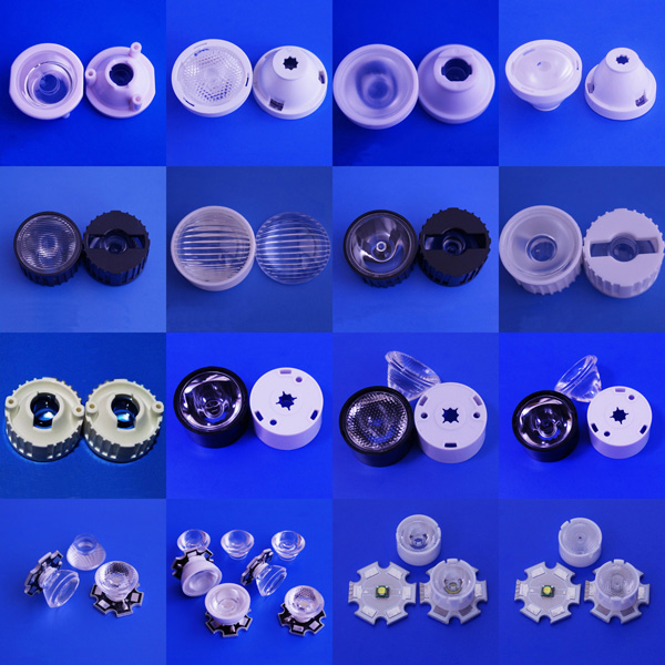 Clear PMMA Led Collimator 8 15 30 45 60 120 Degree Lens with ROHS