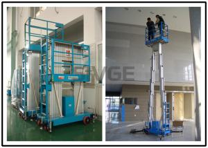 China Two Person Mobile Elevating Work Platform 10 Meter Platform Height For Factories wholesale