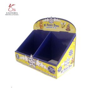 Two Compartment 300gsm Corrugated Countertop Display With Top Card