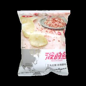 Enhance your wholesale assortment  Potato Chips- Rose Salt  34g  /10 Bags- Asian Snack Wholesale