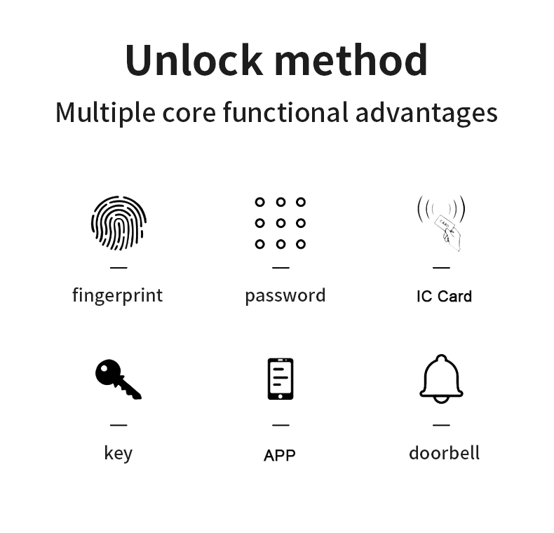 Tempered Glass Tuya Door Lock With Fingerprint S811 Password Smart Lock