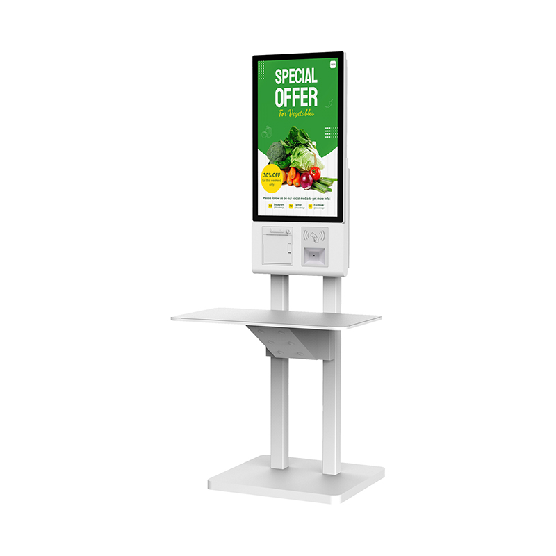 Self Ordering Kiosk with Touchscreen and QR Code Scanner Streamline Retail Checkout Process