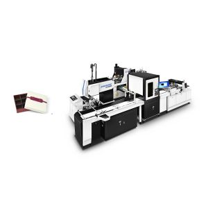 China Silent Fully Automatic Paper Box Making Machine With Motion Controller on sale