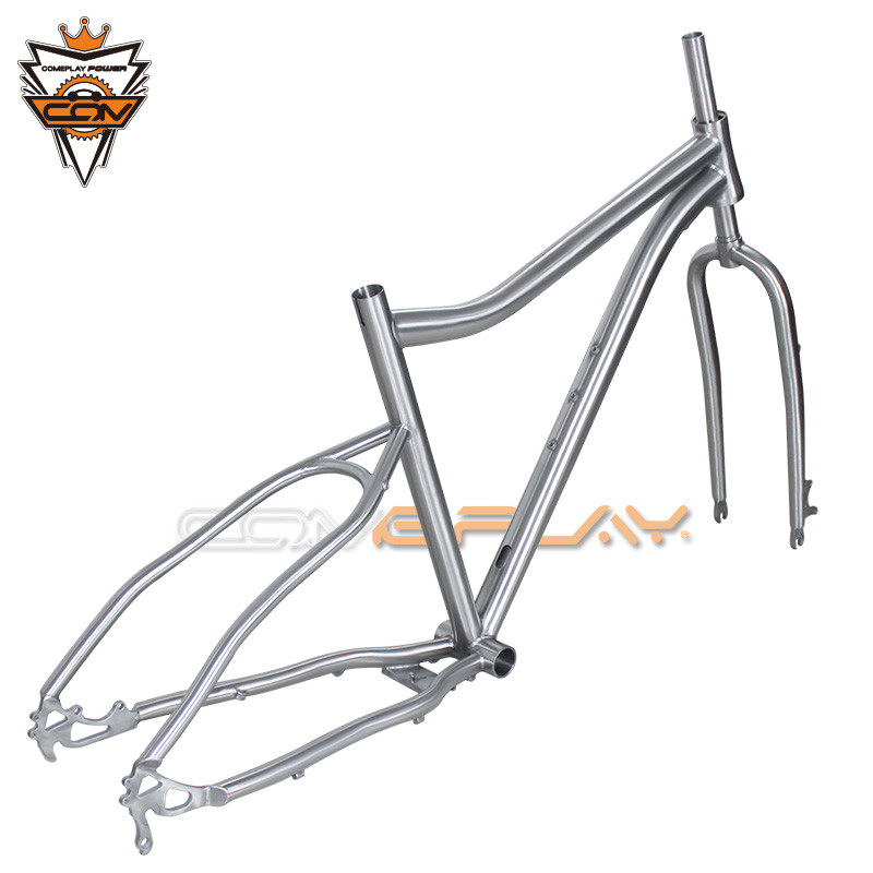Rust Resistance Titanium Bike Frame Brush Mirror Surface For Mountain Bike