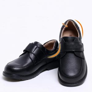 China Slip On Boys School Shoes Black Casual Children's Leather Shoes wholesale
