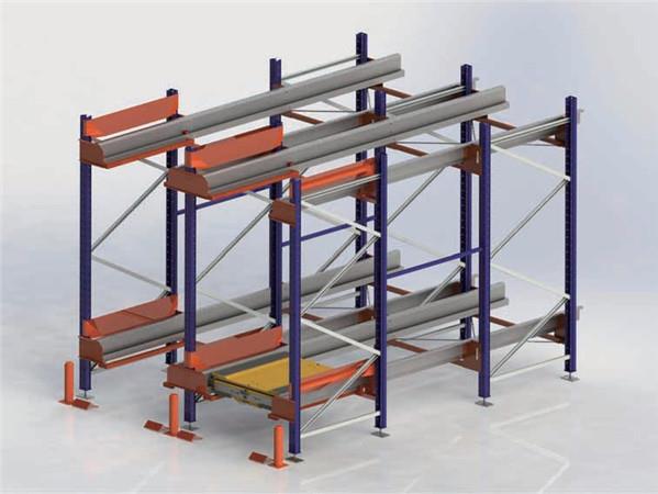 Semi Automated Pallet Shuttle Racking System SIEMENS PLC Control System Brushless Motor
