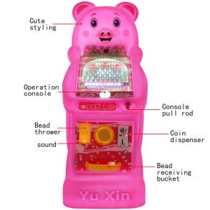 China Pinball Machine Arcade Game 14mm Playful Pig  Fun-Filled Entertainment Skill Testing on sale