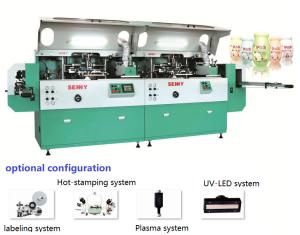 China 5000pcs/Hr Multi Color Automatic Cylinder Screen Printing Machine 250x200mm wholesale