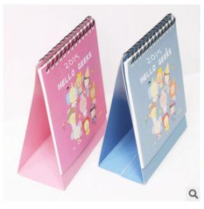 China Customed Logo Festival Pattern Desk Calendar Compact Desk Calendar wholesale
