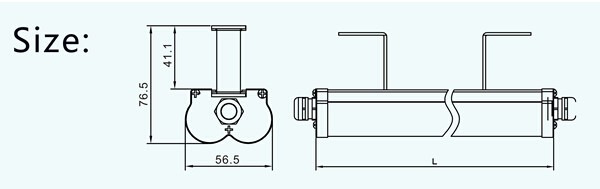Natural white LED twin tube light with SMD LED