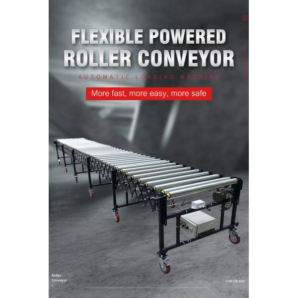 High efficiency conveyor belt flexible telescopic motorized roller conveyor