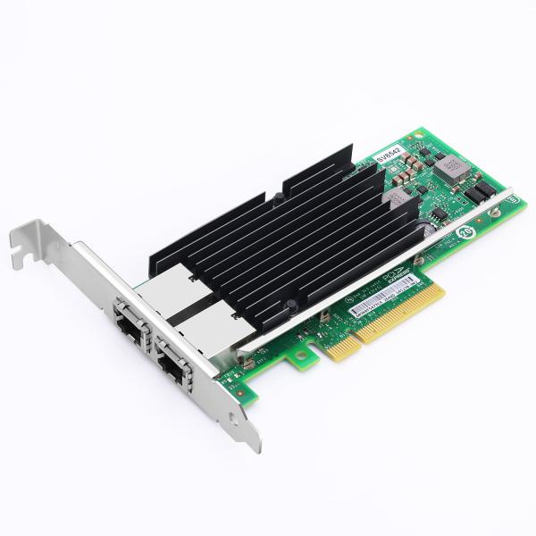 Network Interface Card SV8542 PCIe v2.1 5.0 GT/s x8 lanes ELX540AT2 RJ45 Dual Port 10GbE/1GbE/100Mb