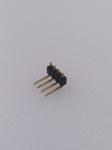 PCB Pin Header Connector , 2.54mm Pitch Single Row Pin Header 1x4P Right Angle