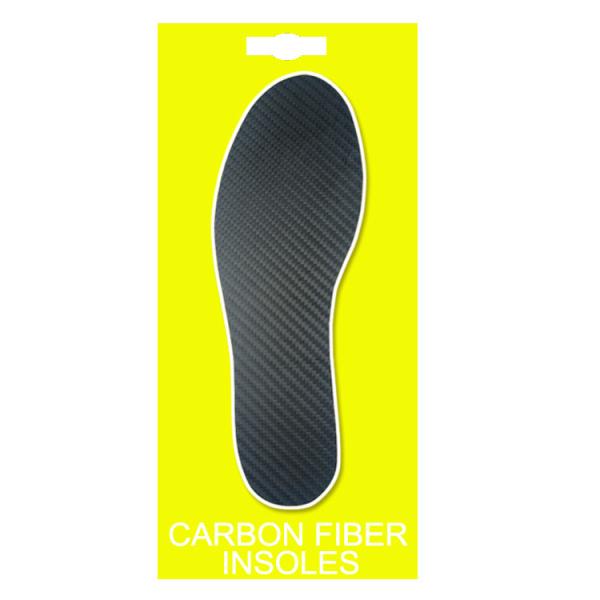 Quality 67% Carbon Fiber and 33% Epoxy Resin Insole Full Length Rigid Shoe Insert for Support for sale